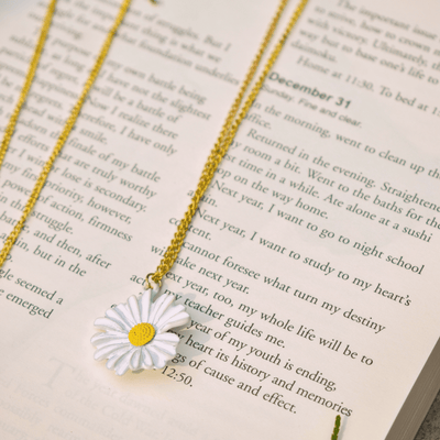 Daisy Pendant with Chain