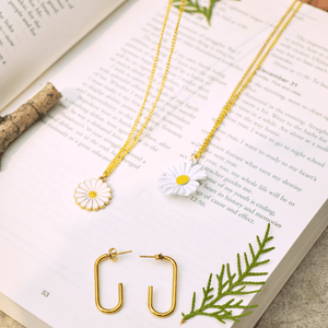 Daisy Duo Jewlery Set - Anti Tarnish