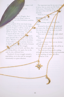 Fashion Simple Jewelry Multilayer Necklace Moon Star Alloy Necklace